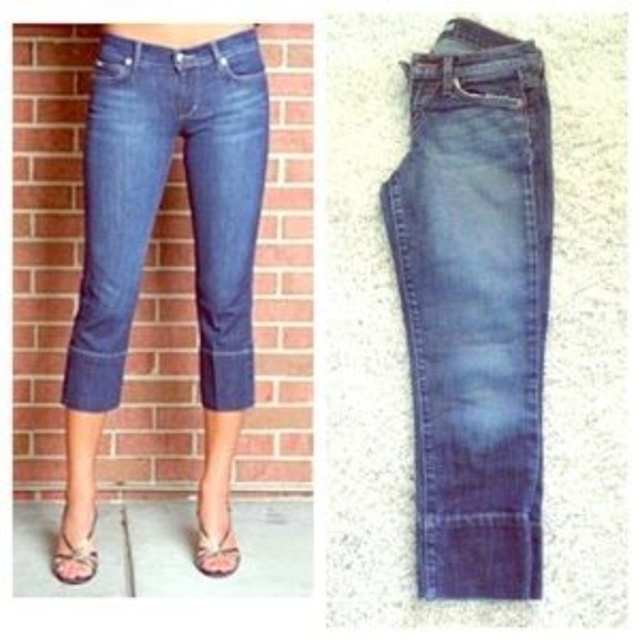 Joe's Socialite Kicker EUC Distressed Capri 30 D5 - Picture 2 of 2